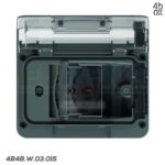 WIDE IP55 ANTRACITE CON SCHUKO BIVALENTE