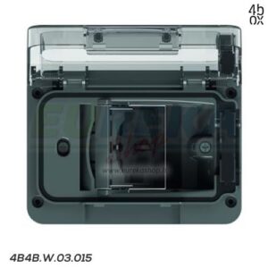 WIDE IP55 ANTRACITE CON SCHUKO BIVALENTE