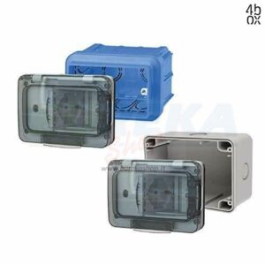 SCATOLA DA PARETE IP67 PER WIDE BIANCA