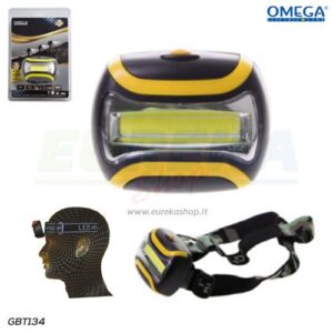 TORCIA DA TESTA 3W COB LED CON ELASTICO