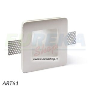 PORTAFARETTO IN GESSO PER GU10 120x120x60 mm - ART41