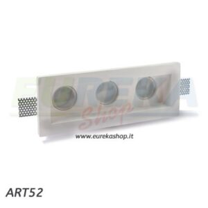 PORTAFARETTO IN GESSO PER GU10 300x115x53 mm - ART52