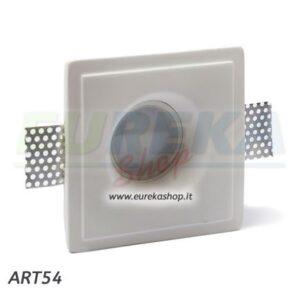 PORTAFARETTO IN GESSO PER GU10 113x113x30 mm - ART54/CL254