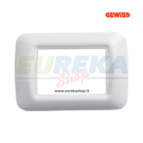 PLACCA 3POS. B.CO NUVOLA