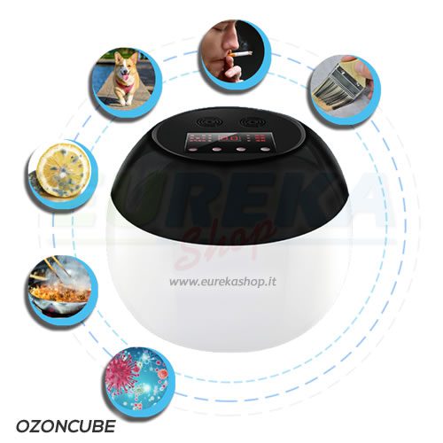 SANIFICATORE GENERATORE DI OZONO - ARIA E ACQUA - 20W - OZONCUBE