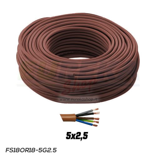 CAVO FS18OR18 300/500V 5G2.5