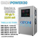 SANIFICATORE GENERATORE DI OZONO - ARIA E ACQUA - 350W - OZONPOWER30