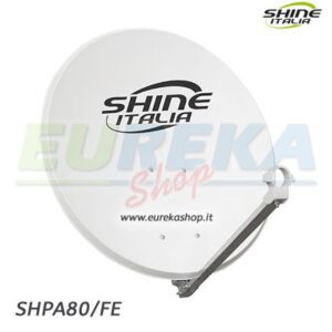 Parabola in acciaio 80 cm. con logo Attacco disco in Ferro