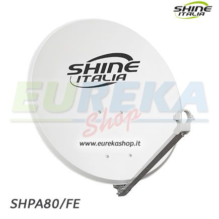 Parabola in acciaio 80 cm. con logo Attacco disco in Ferro