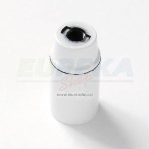 P.de resina termoind. E14 liscio bianco