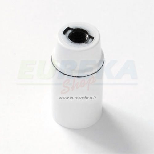 P.de resina termoind. E14 liscio bianco