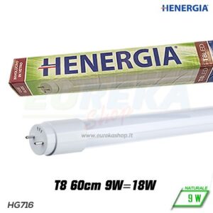 TUBO VETRO T8 LED 9W 4000K CM.60 220V A+