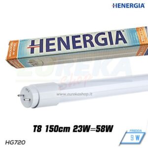 TUBO VETRO T8 LED 23W 6400K CM.150 220V A+