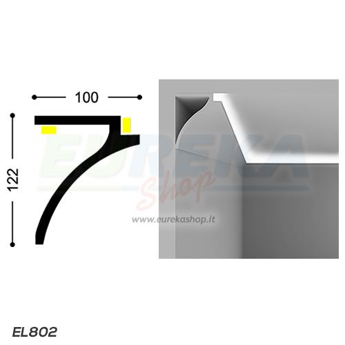 EL802 - Veletta tendoni da appoggio - barra da 2 mt