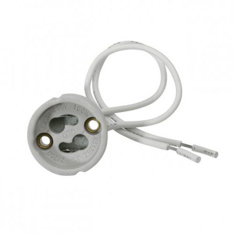 GU10 Ceramic Lamp Holder With Silicon Cable