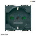Presa 2P+T 16A universale grigio