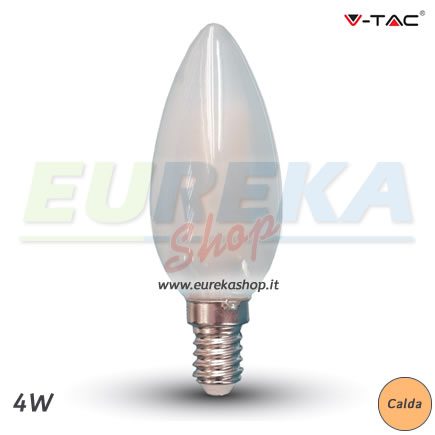 LED Bulb - 4W Filament E14 Frost Cover Candle 2700K
