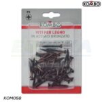 SET DA 16 PZ VITI A LEGNO 5.0 X 60/35 BRONZATA IMPRONTA PZ EN14592
