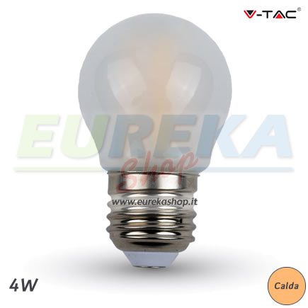 VT - LED Bulb - 4W Filament E27 G45 Frost Cover 2700K - NEW