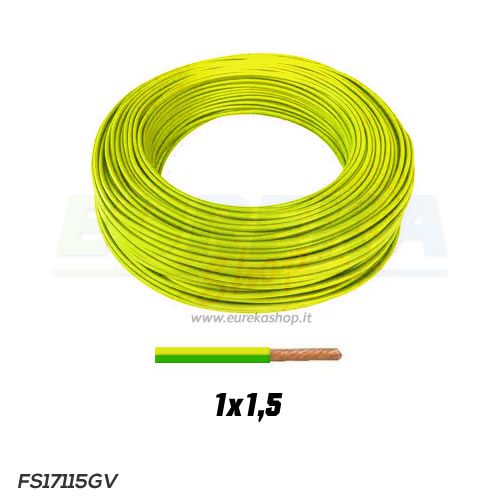 CAVO FS17 1X1.5 GIALLO/VERDE