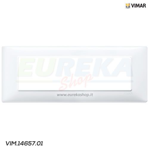 PLACCA 7 MODULI BIANCO - VIMAR PLANA