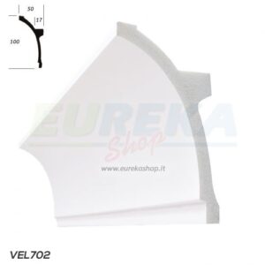 VELETTA APERTA 702 IN PVC - BARRA DA 2 MT