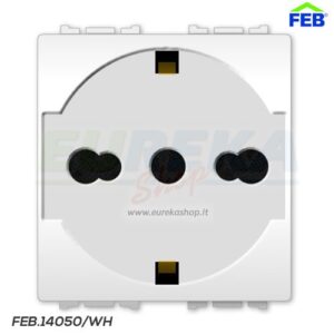 PRESA UNEL BIPASSO 10-16A BIANCA