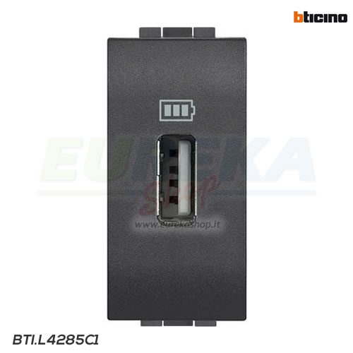 USB charger 1,1A anthracite