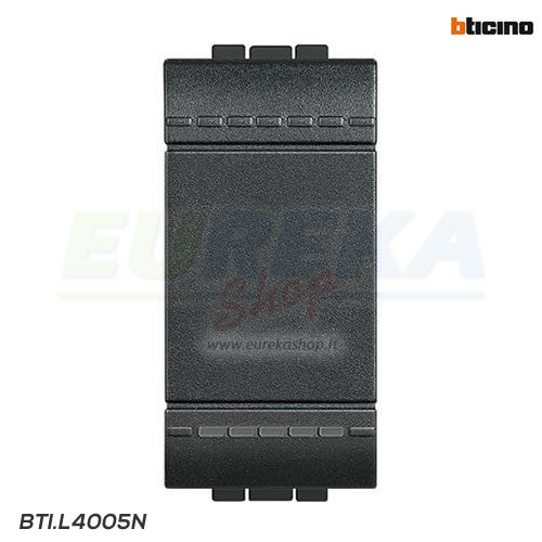 Pulsante 1P NO 10A 1m antracite