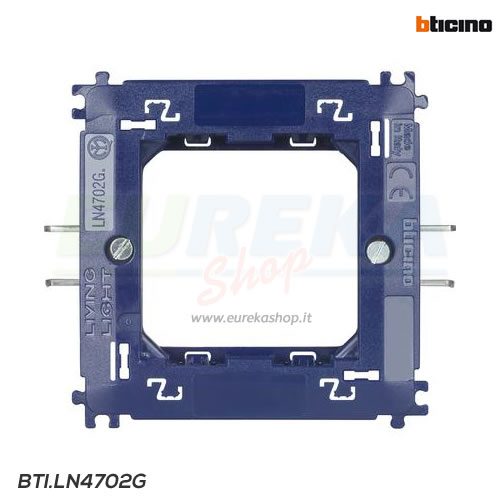 Supporto 2 moduli con graffette / zanche