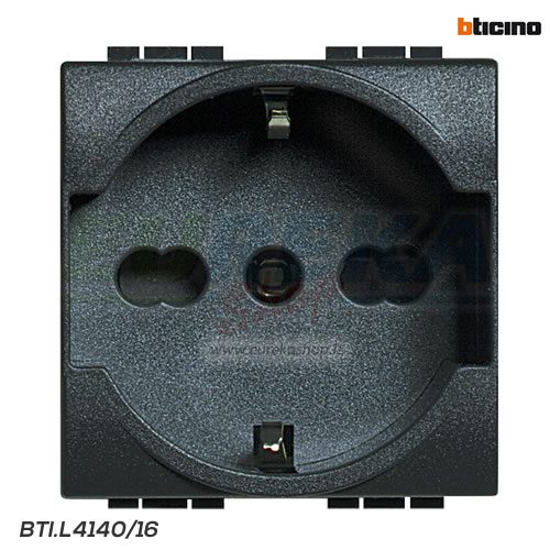 Presa Schuko UNEL e bipasso 10/16A