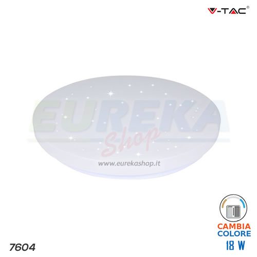 18W LED Dome Light Starry Cover Color Changing 3in1
