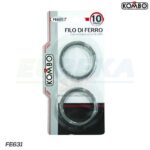 Filo di ferro zincato in mini matasse 2x10 mt.=20mt , adatto a legature, filo 0