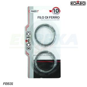 Filo di ferro zincato in mini matasse 2x10 mt.=20mt , adatto a legature, filo 0