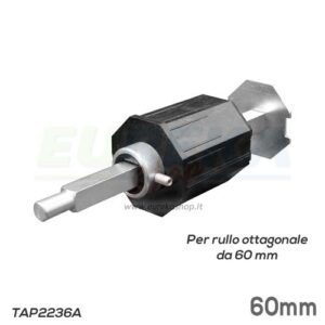 Calotta regolabile liscia rinforzata per rulli da 60mm