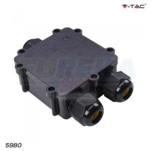 Scatola Box di giunzione 1in e 2out Nera IP65