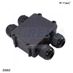 Waterproof Black 4 Pin Terminal Block 8-12mm IP68
