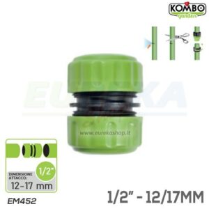 Giunto riparatore o di giunzione in ABS misura 1/2" - (12/17 mm)