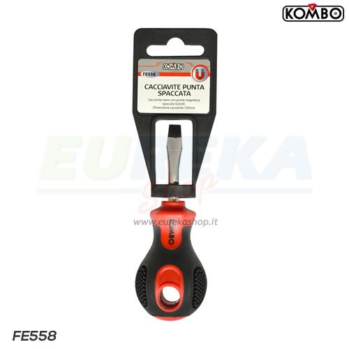 Cacciavite nano in cromo vanadium con punta magnetica spaccata SL6x40 , L=105mm