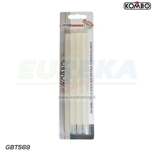 Stick colla ricambio per pistola termocollante, 4pz, 11x200mm