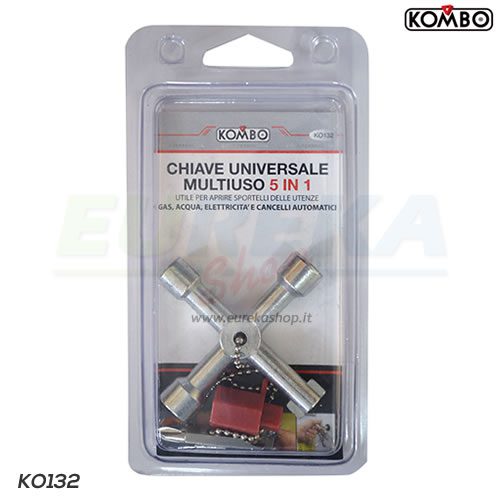 Chiave universale in lega zama a croce tascabile ideale per apertura cassette/a
