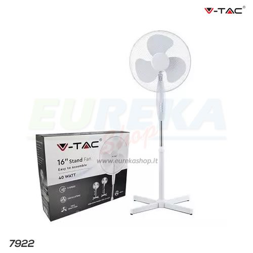 19177 Ventilatore oscillante a piantana - 40W - Diametro 600mm - 3 velocitร