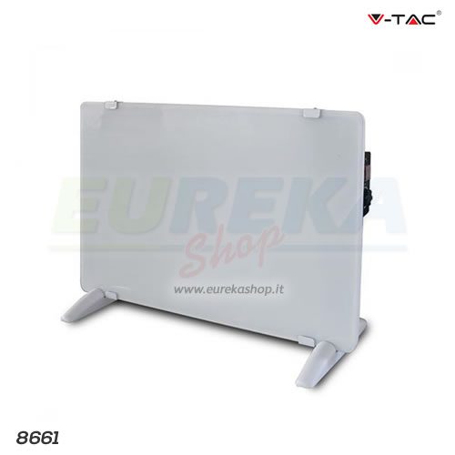 Termoconvettore / termoventilatore elettrico portatile 2000W in alluminio