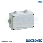 Scatola con passacavi IP55 - 120x80x50