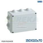 Scatola con passacavi IP55 - 150x110x70