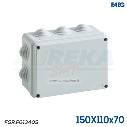 Scatola con passacavi IP55 - 150x110x70