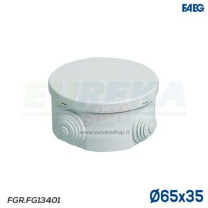 Scatola tonda coperchio a scatto IP44 - 65x35
