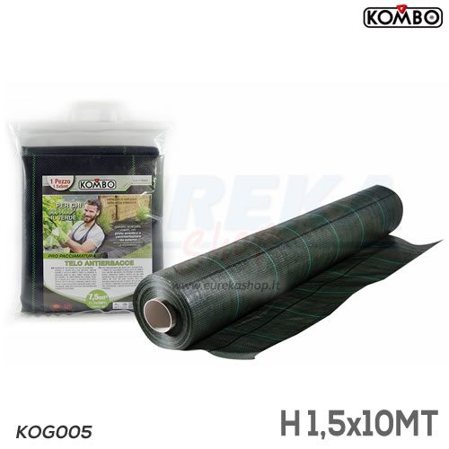 19048 Telo Antierbacce Pro per Pacciamatura h 1.5x10mt 100 g/m