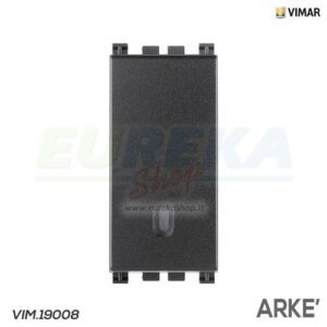 PULSANTE 1P NO 10A GRIGIO