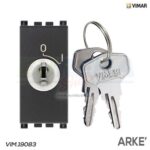 INTERRUTTORE 2P 16AX +CHIAVE GRIGIO